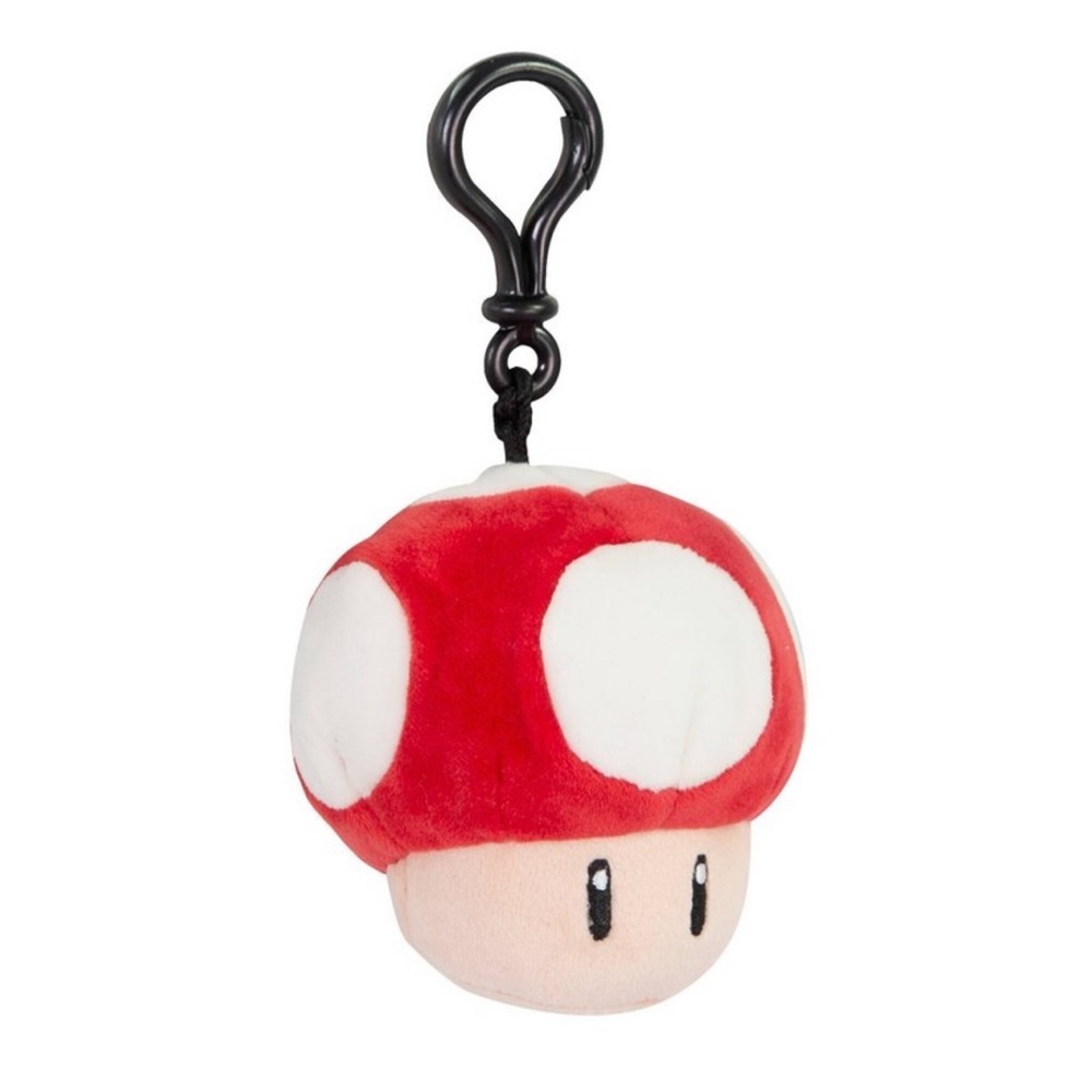 NWT! Club Mocchi Mocchi Super Mario Mushroom Plush Clip-On - Picture 3 of 10